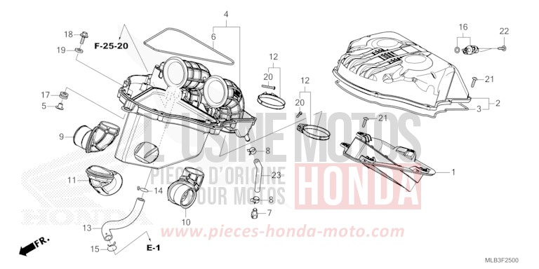 LUFTFILTER von Hornet 750 GRAPHITE BLACK (NHB01) von 2026